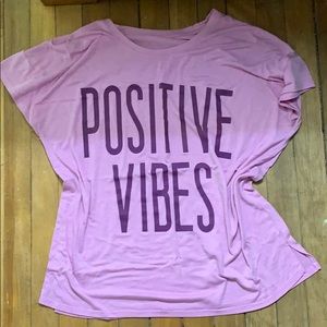 Oversized Positive Vibes tee
